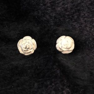 Pandora Pre-Owned Enamel Rose Garden Earrings